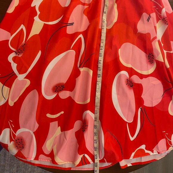 Boho Bright Summer Floral Print Midi Dress - Picture 3 of 5